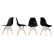 Кухонные стулья Ergozen Eames DSW Pro (4 шт комплект) черный